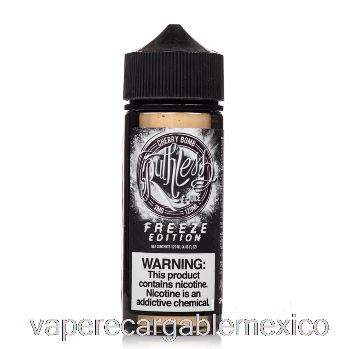 Vape Recargable Cherry Bomb - Edición Congelada - Vapor Despiadado - 120ml 3mg